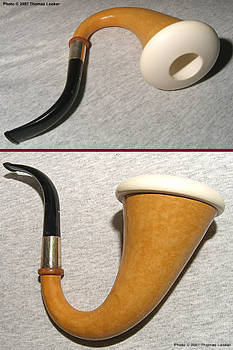 Calabash with Meerschaum Bowl and White Dot