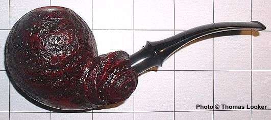 Sandblast variation of the "Nautilus-Blowfish" design (see also SPC 065 and  071),  2003