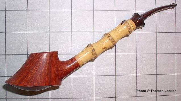 Freehand volcano with long bamboo and boxwood trim, 2004