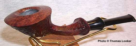 Sandblast freehand pot with flexible shank, 2004