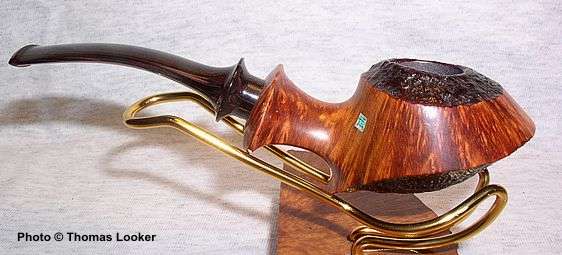 Partially sandblasted Tokutomi "Disk," with ivory signature inlay, 2004